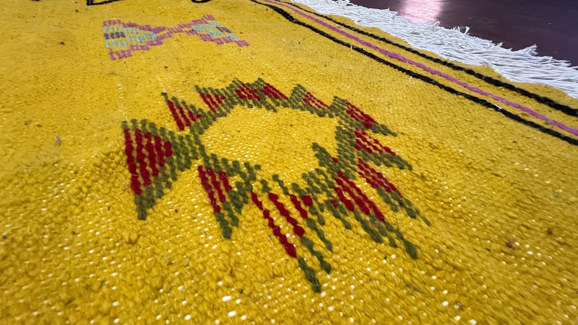 Traditional Abstract Rug I Thick Moroccan Wool Rug (Low-Shedding)-BOHO SOFA