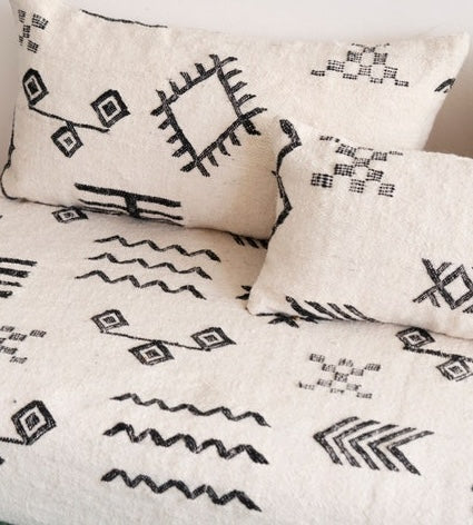 moroccan-wool-couch-white-black-floor-couch-berber-couch-n9-BOHO SOFA