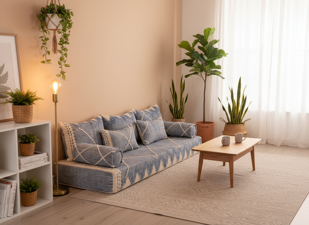 Moroccan floor couch berber sofa , moroccan sofa , Jebli Couch N11-BOHO SOFA