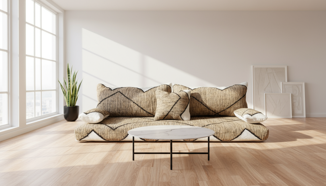 Moroccan floor couch moroccan sofa , Jebli Couch N13-BOHO SOFA