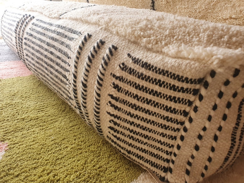 Moroccan floor sofa , floor couch , ,Beni Ourain Couch N3-BOHO SOFA