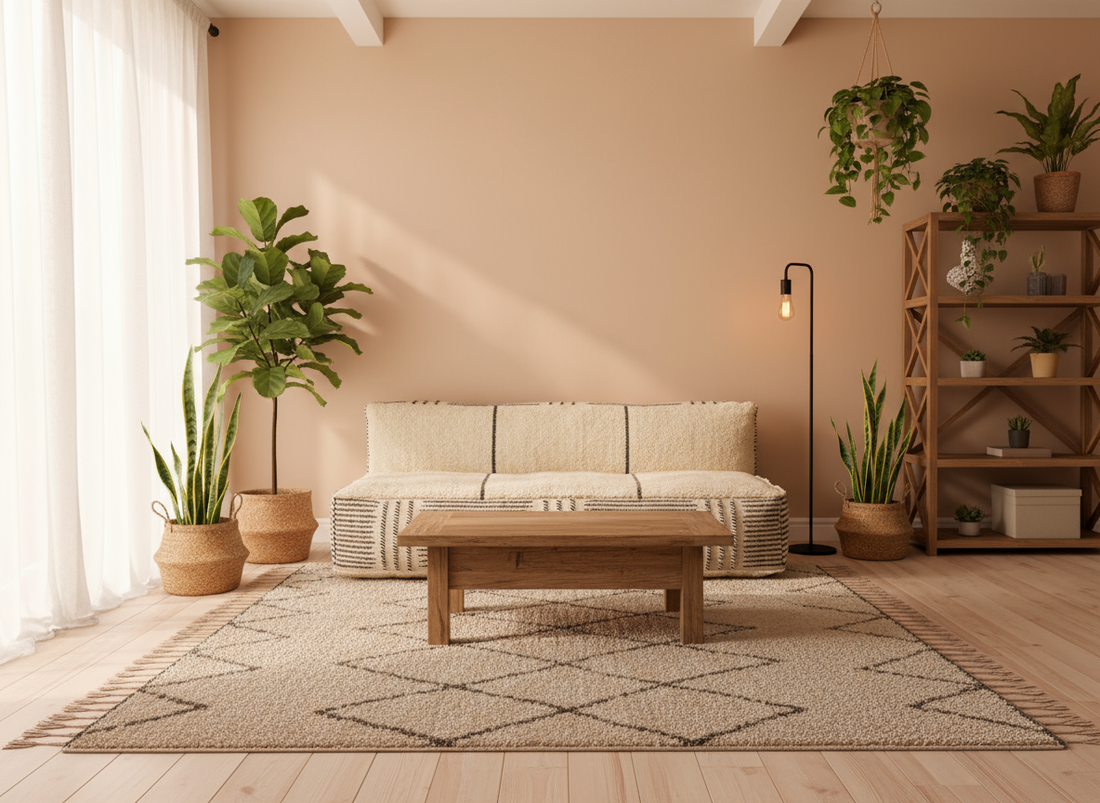 Moroccan floor sofa , floor couch , ,Beni Ourain Couch N3-BOHO SOFA