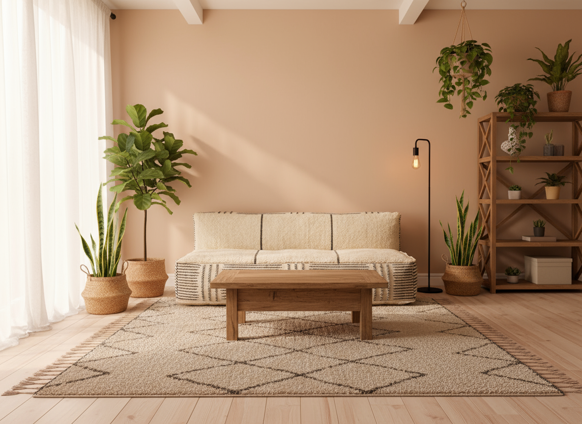 Moroccan floor sofa , floor couch , ,Beni Ourain Couch N3-BOHO SOFA