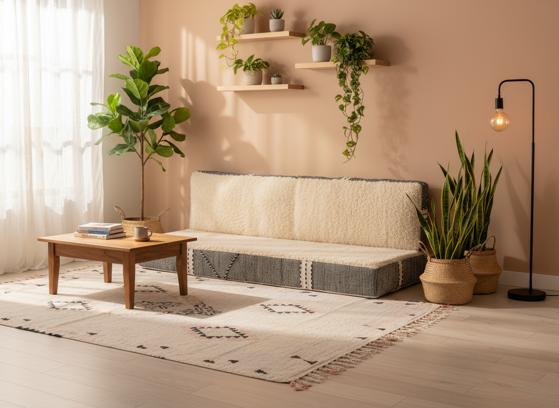 Moroccan Beni Ourain Couch N2-BOHO SOFA