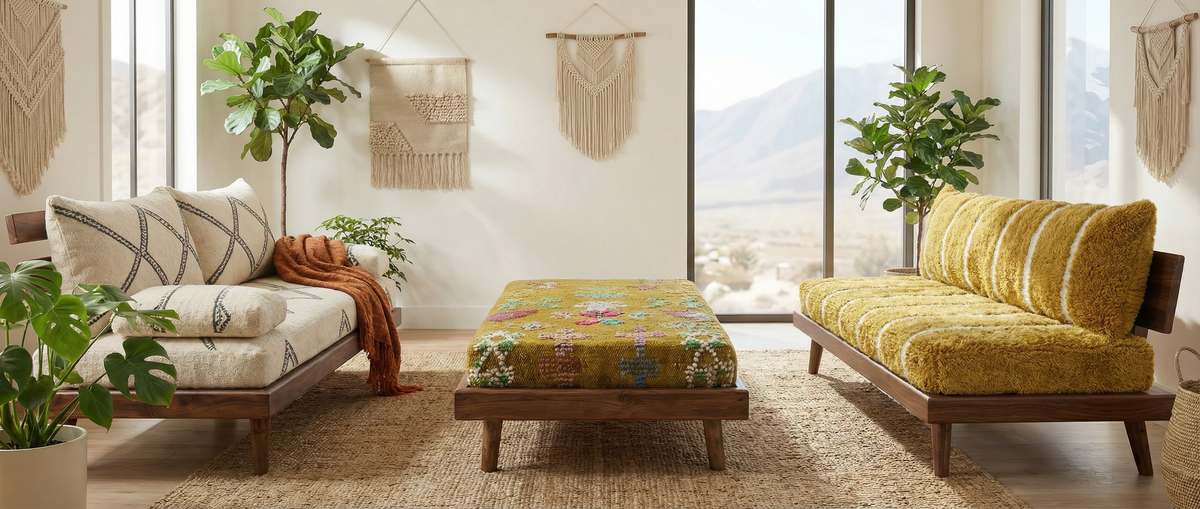 Authentic Moroccan Sofas & Rugs — Handmade in Morocco