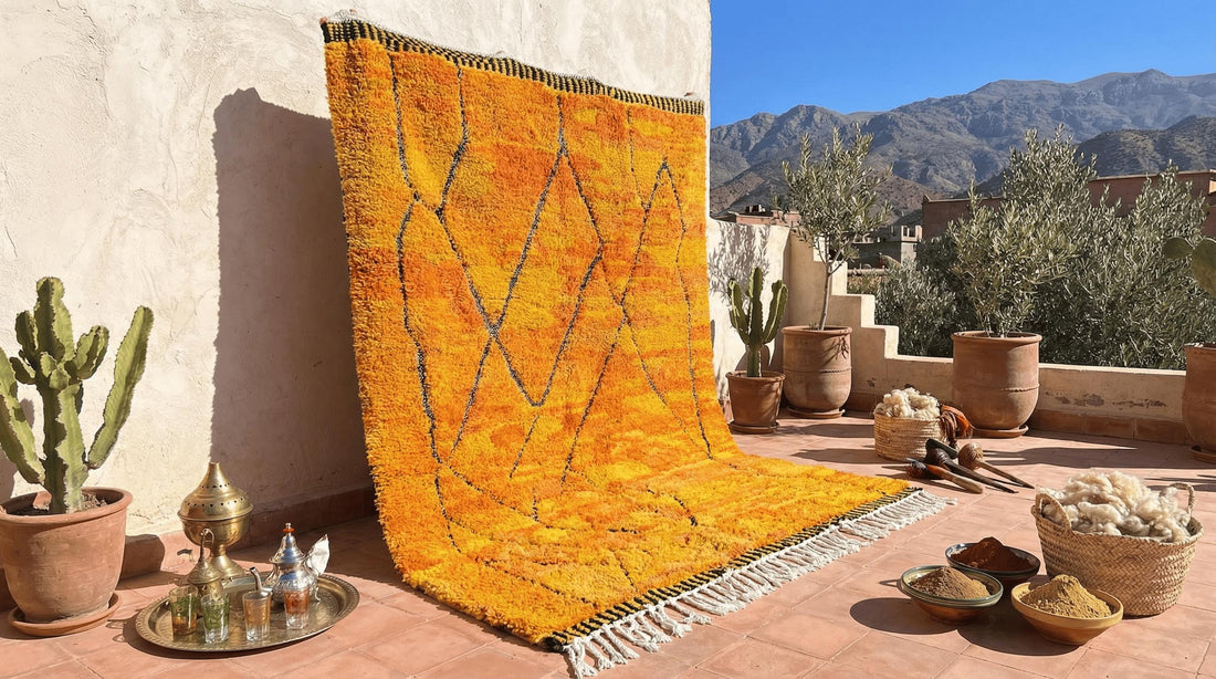Custom Moroccan Rug – Hand-Knotted Azilal Berber Wool Rug, Made-to-Order
