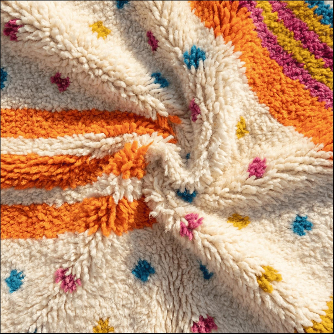 Custom Moroccan Azilal Rug, Hand-Knotted Wool, Abstract Design