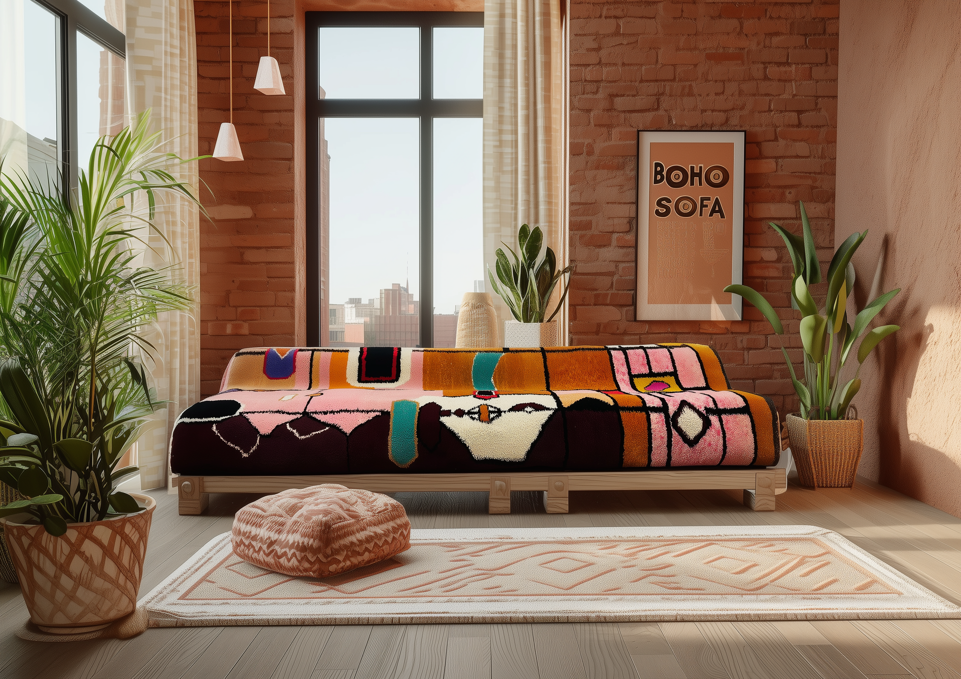 Bohemian Sofa , Moroccan sofa , Modern Sofa N8-BOHO SOFA