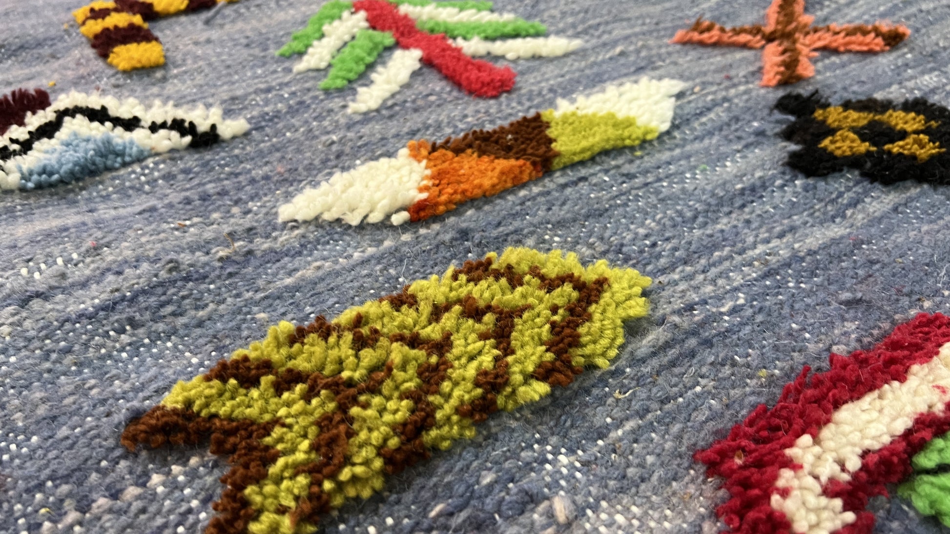 Traditional Abstract Rug I Thick Moroccan Wool Rug (Low-Shedding)-BOHO SOFA