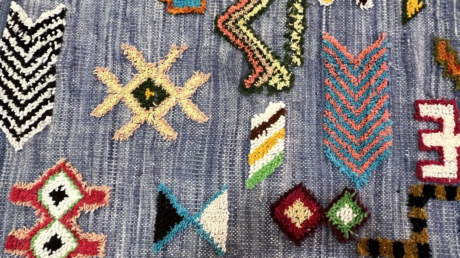 Traditional Abstract Rug I Thick Moroccan Wool Rug (Low-Shedding)-BOHO SOFA