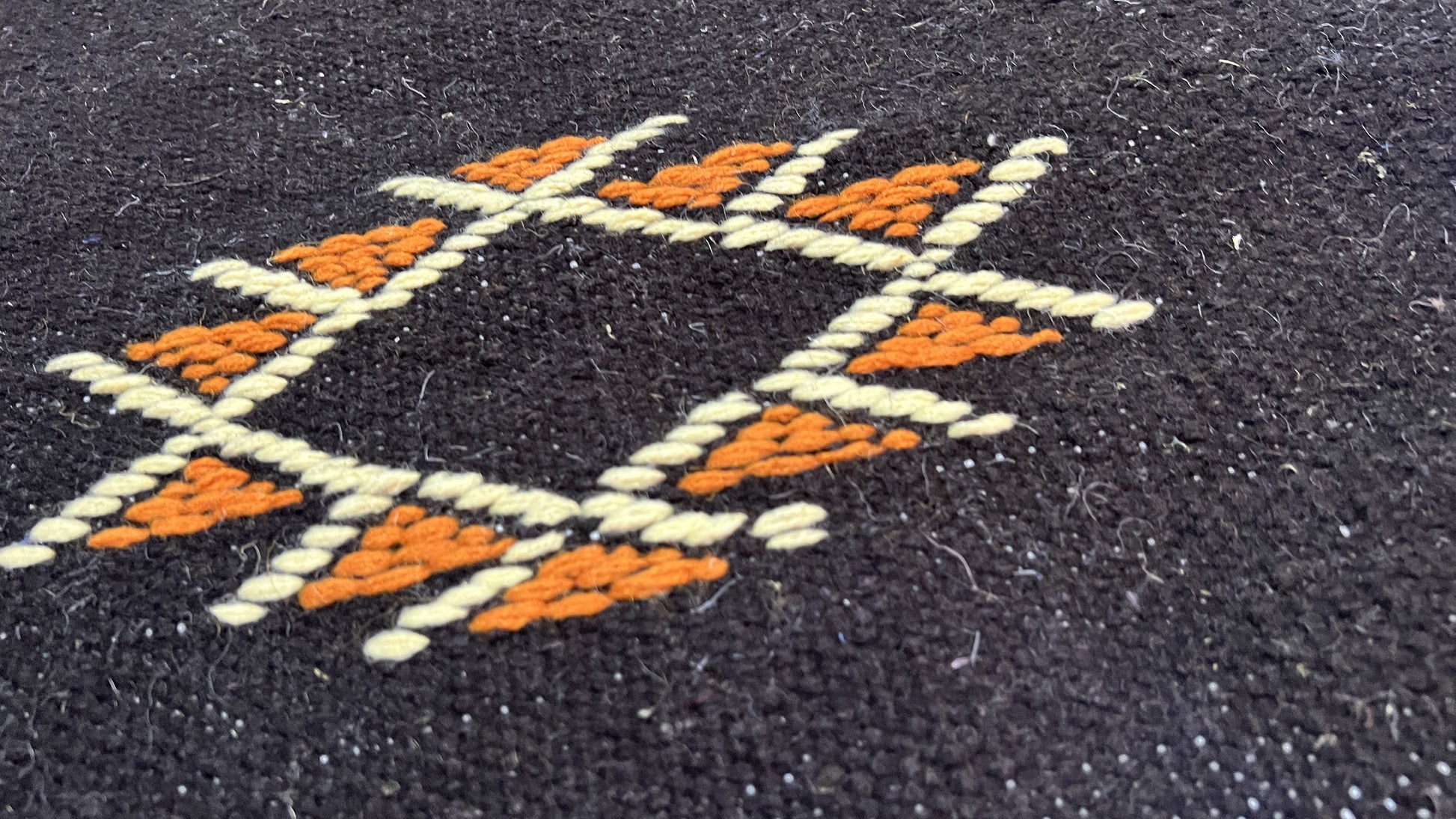 Traditional Abstract Rug I Thick Moroccan Wool Rug (Low-Shedding)-BOHO SOFA