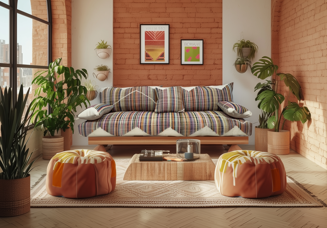 colorful Moroccan floor couch , arabic set couch , Jebli Couch N8-BOHO SOFA