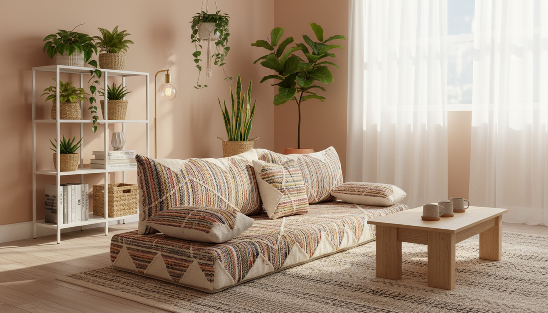 Moroccan floor couch , moroccan couch , Jebli Couch N12-BOHO SOFA