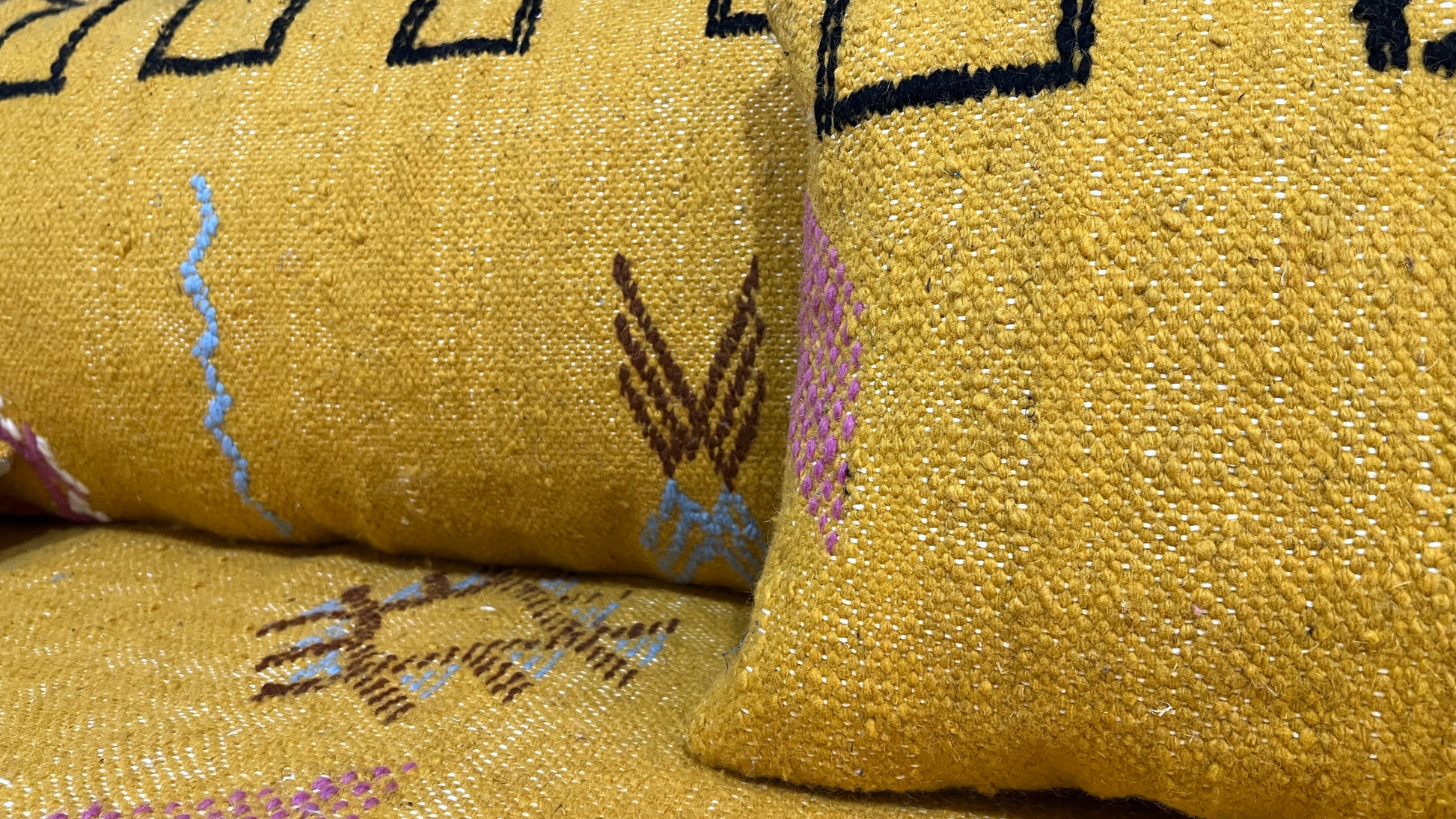 moroccan-berber-floor-couch-yellow-berber-couch-BOHO SOFA
