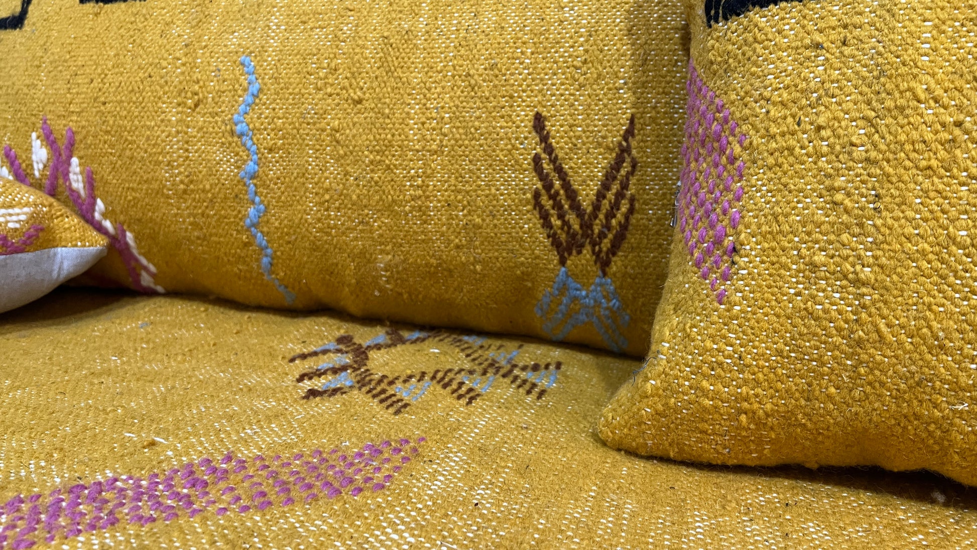 moroccan-berber-floor-couch-yellow-berber-couch-BOHO SOFA